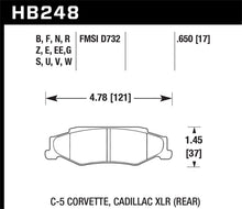 Load image into Gallery viewer, Hawk 97-12 Corvette/01-04 Z06/05-09 Z51 DTC-30 Race Rear Brake Pads
