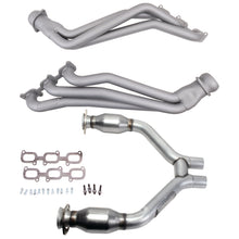 Load image into Gallery viewer, BBK 15-17 Ford Mustang V6 1-3/4 Long Tube Headers w/High Flow Catted H Pipe (Ti Ceramic)
