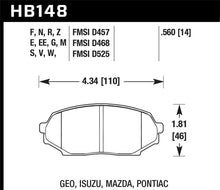 Load image into Gallery viewer, Hawk 90-93 Geo Storm / 90-92 Isuzu Impulse / 90-93 Mazda Miata DTC-30 Front Race Pads
