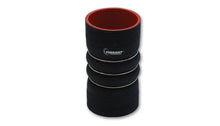 Load image into Gallery viewer, Vibrant 4 Ply Aramid Hump Hose w/3 SS Rings 5in ID x 6in Length - Black
