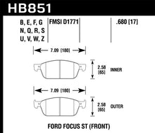 Load image into Gallery viewer, Hawk 15-16 Ford Focus ST Performance Ceramic Street Brake Pads
