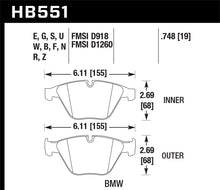 Load image into Gallery viewer, Hawk 07-09 BMW 335d/335i/335xi / 08-09 328i/M3 DTC-70 Race Front Brake Pads
