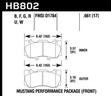 Load image into Gallery viewer, Hawk 15-17 Ford Mustang Performance Pkg (NON GT) HPS Front Brake Pads
