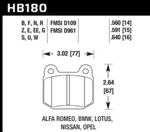 Load image into Gallery viewer, Hawk 1984-1986 Alfa Romeo GTV-6 2.5 HPS 5.0 Front Brake Pads
