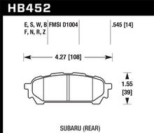 Load image into Gallery viewer, Hawk 2006-2006 Saab 9-2X 2.5i HPS 5.0 Rear Brake Pads
