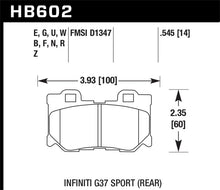 Load image into Gallery viewer, Hawk Infiniti G37 Sport Performance Ceramic Street Rear Brake Pads
