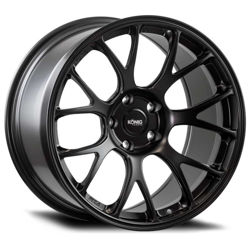 Konig Forged F1M 18X8.5 5X114.3 ET35 Satin Black Knurled Bead