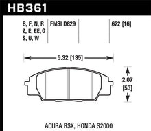 Load image into Gallery viewer, Hawk 06+ Civic Si Performance Ceramic Street Front Brake Pads
