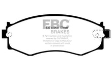 Load image into Gallery viewer, EBC 91-97 Infiniti G20 2.0 Yellowstuff Front Brake Pads
