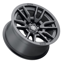 Load image into Gallery viewer, ICON Vector 6 17x8.5 6x135 6mm Offset 5in BS 87.1mm Bore Satin Black Wheel
