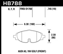 Load image into Gallery viewer, Hawk 15-17 VW Golf / Audi A3/A3 Quattro Performance Ceramic Street Front Brake Pads
