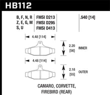 Load image into Gallery viewer, Hawk 84-96 Corvette /88.5-97 Pontiac Firebird HPS Street Rear Brake Pad
