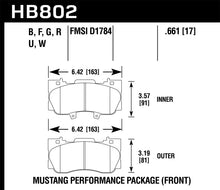 Load image into Gallery viewer, Hawk 15-17 Ford Mustang Performance Package HPS 5.0 Front Brake Pads
