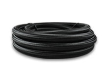 Load image into Gallery viewer, Vibrant -6 AN Black Nylon Braided Flex Hose w/PTFE Liner (150ft Roll)
