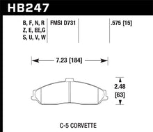 Load image into Gallery viewer, Hawk 97-06 Corvette (incl C5 Z06) Performance Ceramic Street Front Brake Pads
