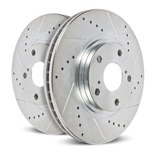 Load image into Gallery viewer, Power Stop 94-01 Ford Mustang Front Evolution Drilled &amp; Slotted Rotors - Pair
