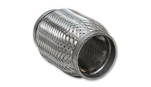 Load image into Gallery viewer, Vibrant SS Flex Coupling with Inner Braid Liner 2in inlet/outlet x 6in flex length
