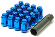 Load image into Gallery viewer, Wheel Mate Muteki Closed End Lug Nuts - Blue 12x1.50
