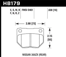 Load image into Gallery viewer, Hawk 89-93 Nissan 300ZX / 89-95 Skyline / 06-07 Subaru Impreza WRX Race HT-10 Rear Brake Pads
