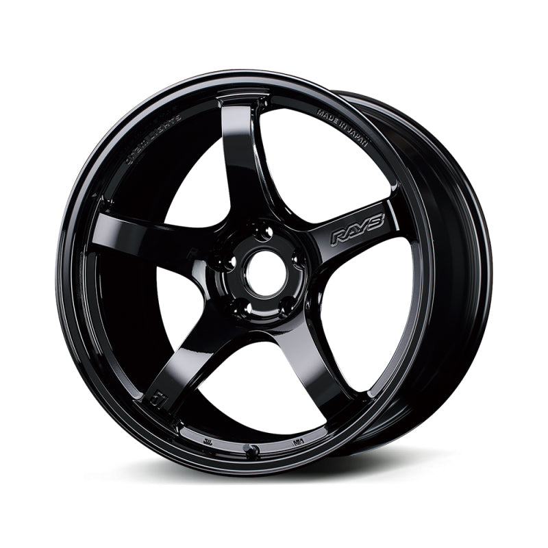 Gram Lights 57CR 18x10.5 +22 5x114.3 Gloss Black Wheel