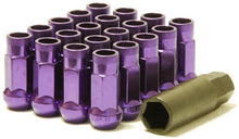 Load image into Gallery viewer, Wheel Mate Muteki SR48 Open End Lug Nuts - Purple 12x1.25 48mm
