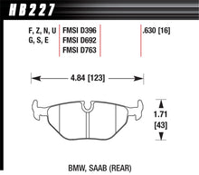 Load image into Gallery viewer, Hawk BMW 3/5/7 Series / M3 / Z3 / Z4  Race Blue 9012 Rear Brake Pads
