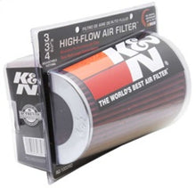 Load image into Gallery viewer, K&amp;N Universal Air Filter Chrome Round Tapered Red - 4in Flange ID x 1.125in Flange Length x 9.5in H
