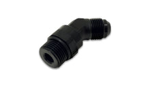 Load image into Gallery viewer, Vibrant -6AN Male Flare to Male -6AN ORB Swivel 45 Degree Adapter Fitting - Anodized Black
