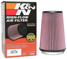 Load image into Gallery viewer, K&amp;N Universal Clamp-On Air Filter 4-1/2in FLG / 5-7/8in B / 4-1/2in T / 8-3/8in H
