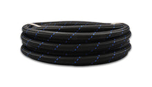 Load image into Gallery viewer, Vibrant -10 AN Two-Tone Black/Blue Nylon Braided Flex Hose (5 foot roll)
