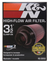 Load image into Gallery viewer, K&amp;N Universal Rubber Filter 3 1/2inch ID FLG / 6inch Base / 4-5/8inch Top / 6inch Height
