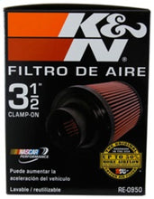 Load image into Gallery viewer, K&amp;N Universal Rubber Filter 3 1/2inch ID FLG / 6inch Base / 4-5/8inch Top / 6inch Height
