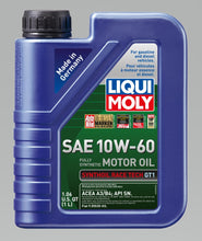 Load image into Gallery viewer, LIQUI MOLY 1L Synthoil Race Tech GT1 Motor Oil SAE 10W60
