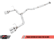 Load image into Gallery viewer, AWE Tuning Subaru WRX/STI VA/GV Sedan Track Edition Exhaust - Chrome Silver Tips (102mm)
