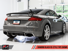 Load image into Gallery viewer, AWE Tuning 18-19 Audi TT RS 8S/RK3 2.5L Turbo Track Edition Exhaust - Diamond Black RS-Style Tips
