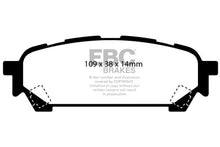 Load image into Gallery viewer, EBC 04-06 Saab 9-2X 2.0 Turbo Yellowstuff Rear Brake Pads
