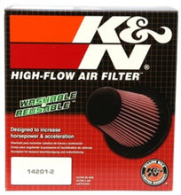 Load image into Gallery viewer, K&amp;N Universal Air Filter - Round Straight 4in Flange ID x 7in OD x 6in Height
