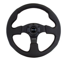 Load image into Gallery viewer, NRG Reinforced Steering Wheel (320mm) Black Leather w/Black Stitching
