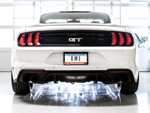 Load image into Gallery viewer, AWE Tuning 2018+ Ford Mustang GT (S550) Cat-back Exhaust - Touring Edition (Quad Diamond Black Tips)
