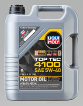 Load image into Gallery viewer, LIQUI MOLY 5L Top Tec 4100 Motor Oil SAE 5W40
