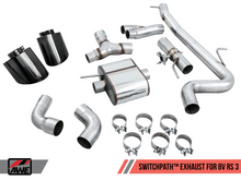 Load image into Gallery viewer, AWE Tuning 17-19 Audi RS3 8V SwitchPath Exhaust w/Diamond Black RS-Style Tips
