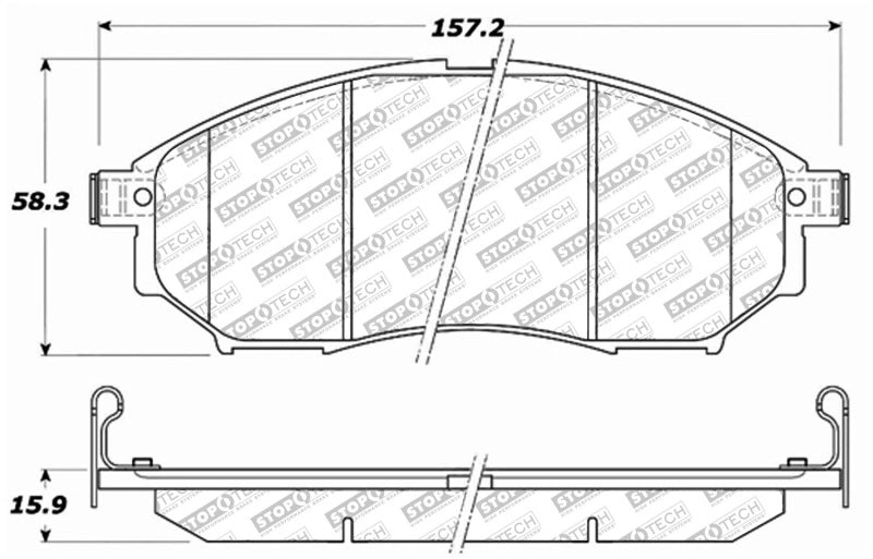 StopTech Street Select Brake Pads - Rear