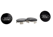 Load image into Gallery viewer, Ford Racing Ford Truck/SUV Black And Chrome Wheel Center Cap Kit
