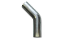 Load image into Gallery viewer, Vibrant 4in O.D. T304 SS 45 deg Mandrel Bend 6in x 6in leg lengths (6in Centerline Radius)
