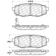 Load image into Gallery viewer, StopTech Street Touring 06-10 Subaru Legacy Sedan/Outback/13 BRZ Rear Brake Pads
