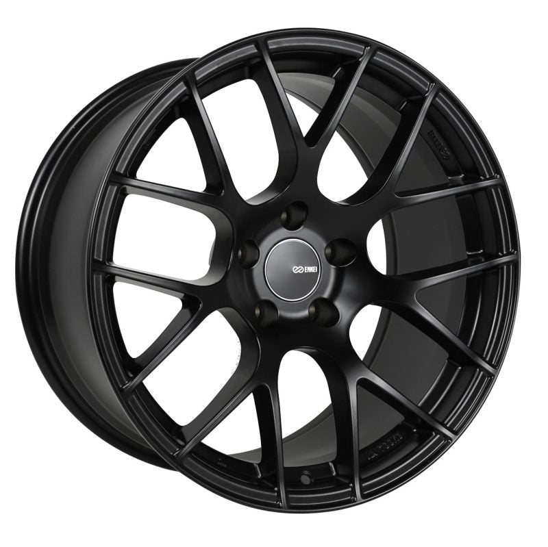 Enkei Raijin 18x8 40mm Offset 5x114.3 Bolt Pattern 72.6 Bore Diamter Matte Black Wheel