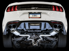 Load image into Gallery viewer, AWE Tuning 2018+ Ford Mustang GT (S550) Cat-back Exhaust - Touring Edition (Quad Chrome Silver Tips)
