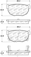 Load image into Gallery viewer, StopTech Performance 89-98 240SX Rear Brake Pads
