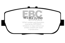 Load image into Gallery viewer, EBC 06-15 Mazda Miata MX5 2.0 Yellowstuff Rear Brake Pads
