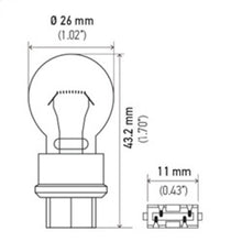 Load image into Gallery viewer, Hella Bulb 3157 12V 27/7W W2.5x16q S8
